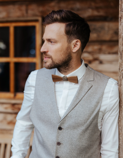 Vintage homokszínű mellény